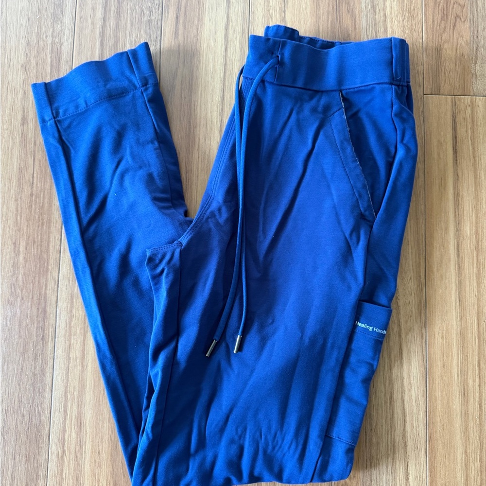 Healing Hands Navy Blue Jogger Pants